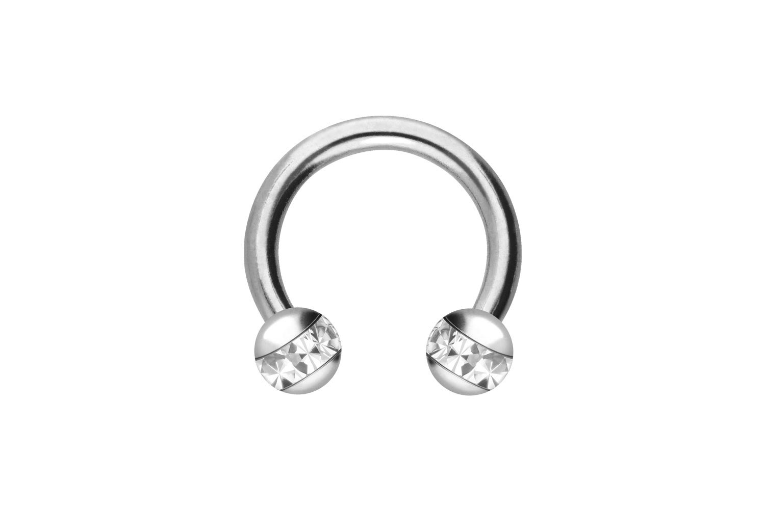 Titan Hufeisenring Piercing EPOXY-RING-KUGELN